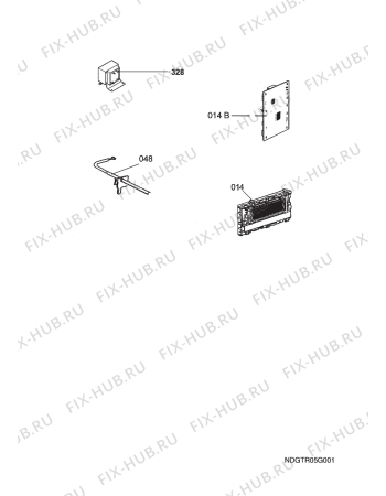 Взрыв-схема плиты (духовки) Aeg Electrolux B9871-4-M EU R05 - Схема узла Functional parts